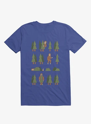 Bigfoot Forest Royal Blue T-Shirt