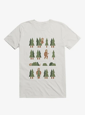 Bigfoot Forest White T-Shirt