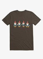 Gnow Your Gnomes Brown T-Shirt