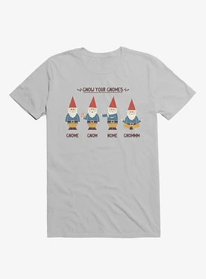 Gnow Your Gnomes Ice Grey T-Shirt