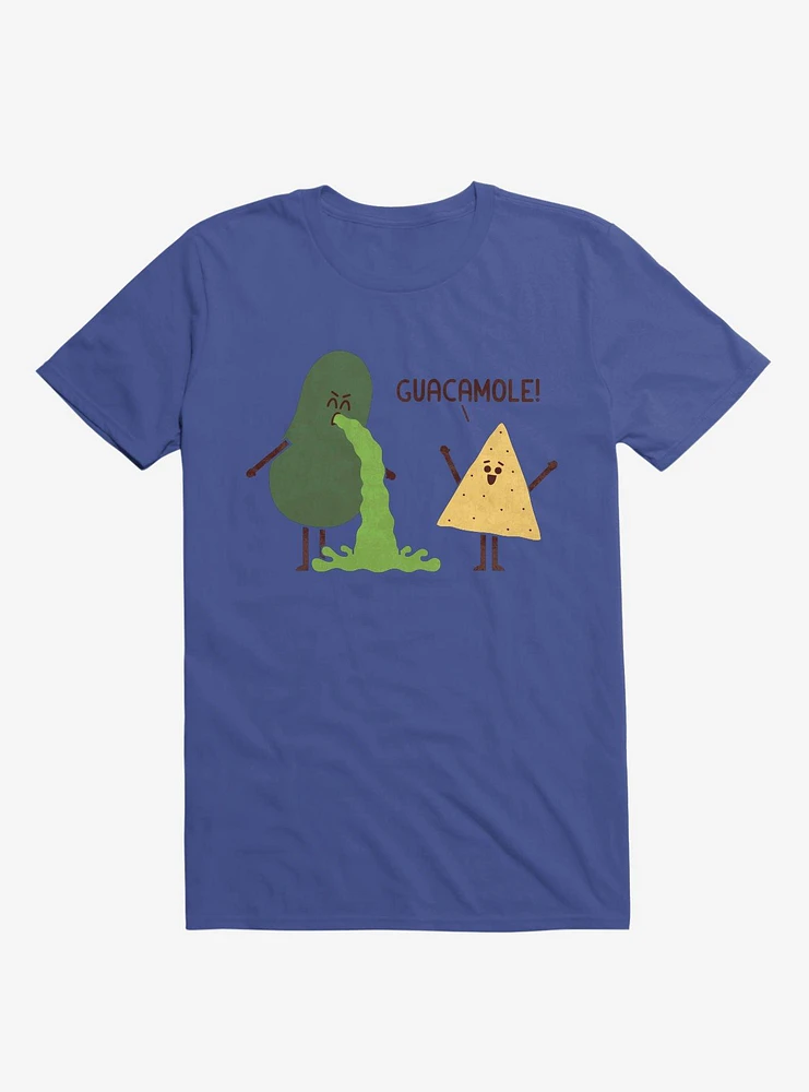 Guacamole Throw Up Royal Blue T-Shirt