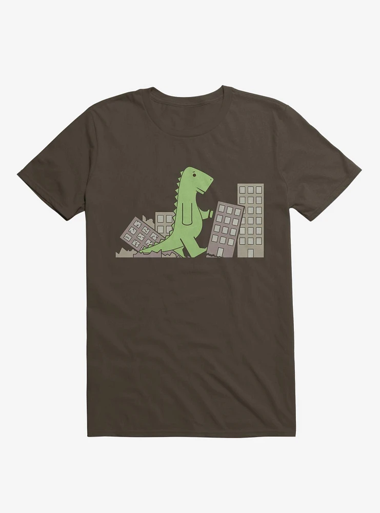 Phonezilla Terrorize City Brown T-Shirt