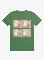 Purrhaps... Mischievous Cat Irish Green T-Shirt