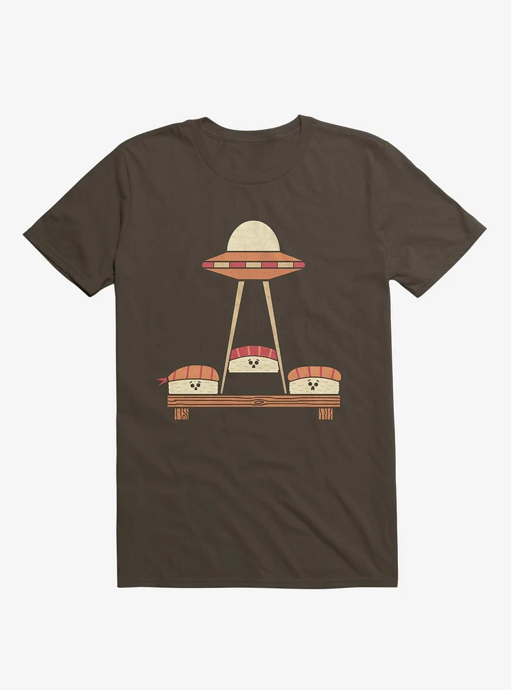 The Sushi Abduction Brown T-Shirt
