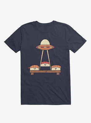 The Sushi Abduction Navy Blue T-Shirt