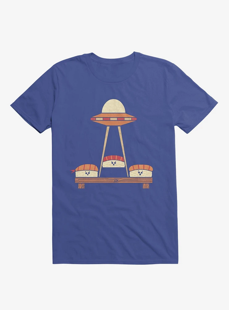 The Sushi Abduction Royal Blue T-Shirt