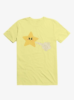Sparkle Tooting Star Corn Silk Yellow T-Shirt