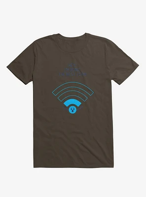 Angry Wi-Fi Hey! I'm Doing The Best I Can! Brown T-Shirt