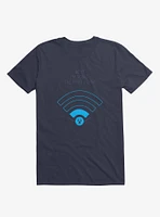 Angry Wi-Fi Hey! I'm Doing The Best I Can! Navy Blue T-Shirt