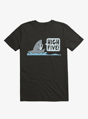 Shark High Five Black T-Shirt