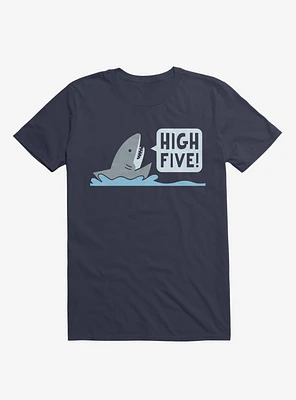 Shark High Five Navy Blue T-Shirt