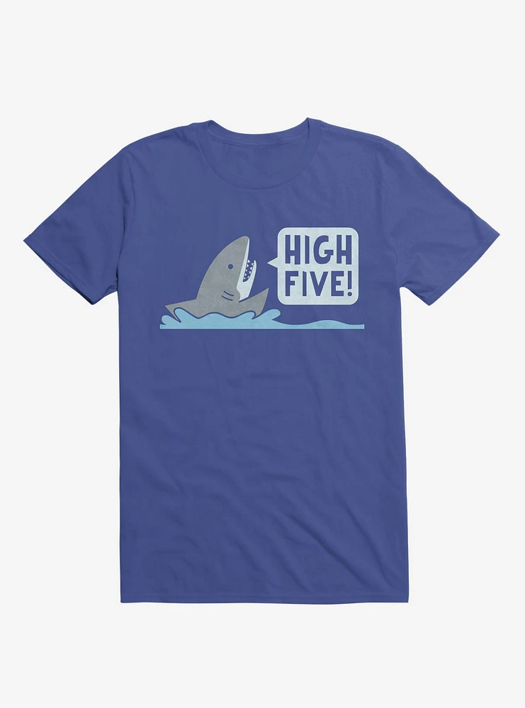 Shark High Five Royal Blue T-Shirt