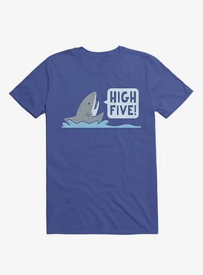 Shark High Five Royal Blue T-Shirt