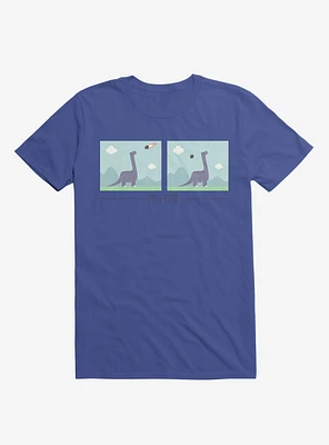 Dinosaur Meh-Teor Royal Blue T-Shirt