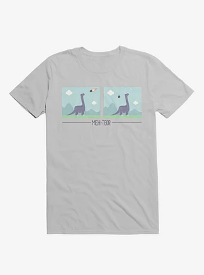 Dinosaur Meh-Teor Ice Grey T-Shirt