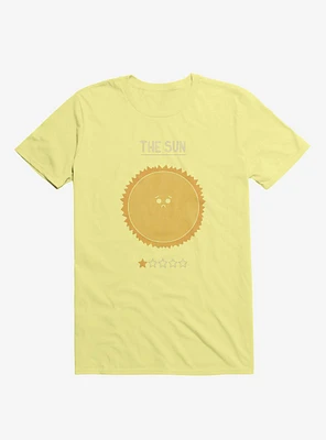The Sun One Star Rating Corn Silk Yellow T-Shirt