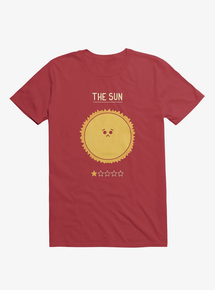 The Sun One Star Rating Red T-Shirt