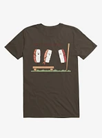 Sushi The Floor Is Wasabi Brown T-Shirt