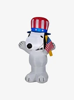 Peanuts Patriotic Snoopy Inflatable Décor