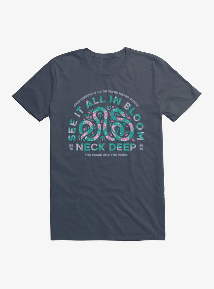 Neck Deep Bloom Snake T-Shirt