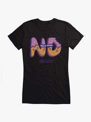 Neck Deep Donut Logo Girls T-Shirt