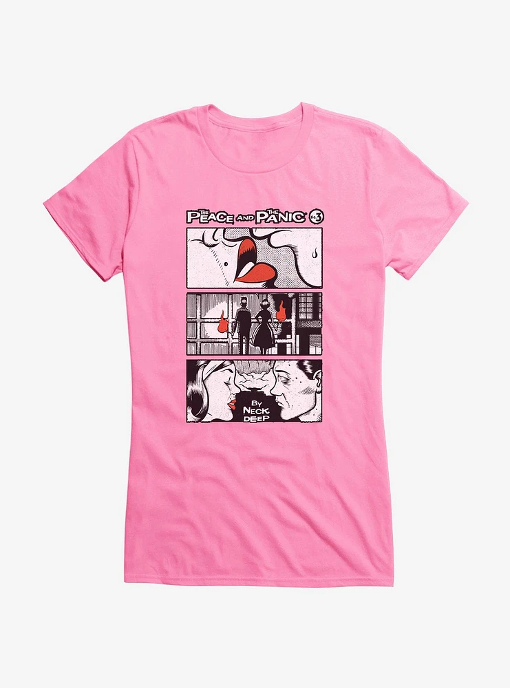 Neck Deep Comic Panel Girls T-Shirt