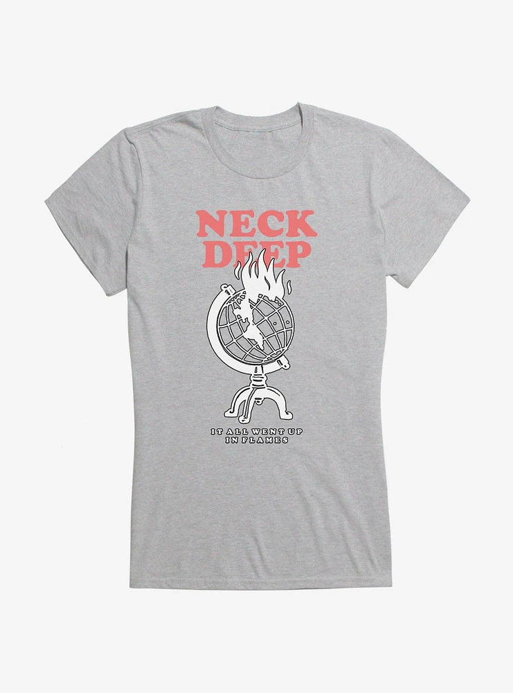 Neck Deep It All Went Up Flames Girls T-Shirt