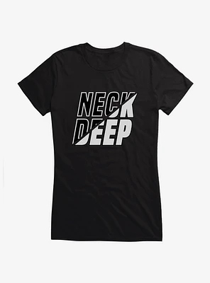 Neck Deep Split Script Girls T-Shirt