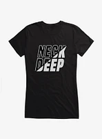 Neck Deep Split Script Girls T-Shirt