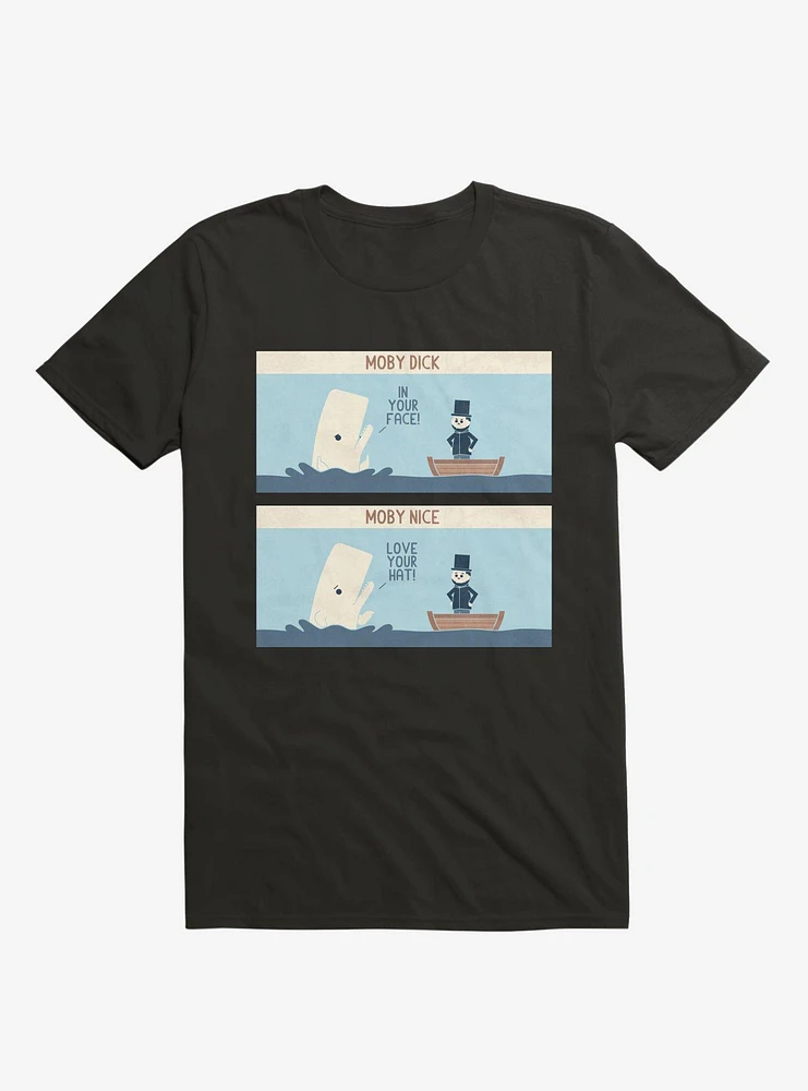 Moby Dick Nice Black T-Shirt