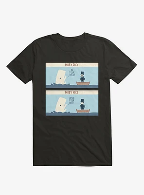 Moby Dick Nice Black T-Shirt