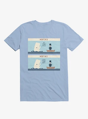 Moby Dick Nice Light Blue T-Shirt