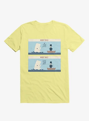 Moby Dick Nice Corn Silk Yellow T-Shirt