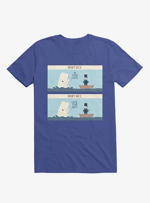 Moby Dick Nice Royal Blue T-Shirt