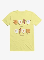 Opposites Breakfast Breakslow Corn Silk Yellow T-Shirt