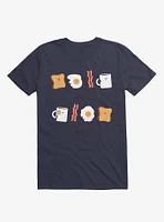 Opposites Breakfast Breakslow Navy Blue T-Shirt