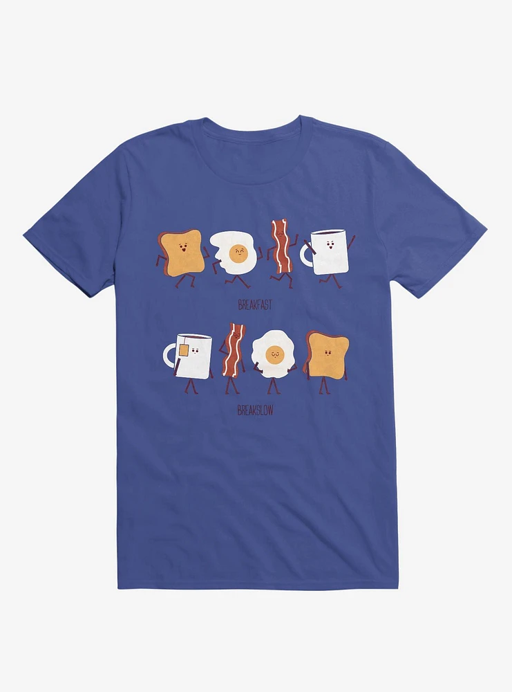 Opposites Breakfast Breakslow Royal Blue T-Shirt