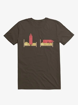 Opposites Ketchup Ketchdown Brown T-Shirt
