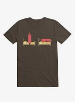 Opposites Ketchup Ketchdown Brown T-Shirt