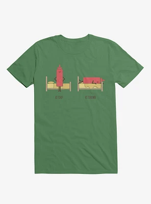 Opposites Ketchup Ketchdown Irish Green T-Shirt