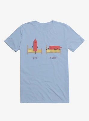 Opposites Ketchup Ketchdown Light Blue T-Shirt