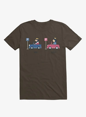 Opposites Parking Parkqueen Brown T-Shirt