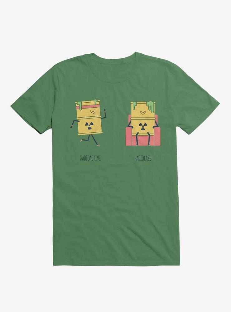 Opposites Radioactive Radiolazy Irish Green T-Shirt