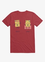 Opposites Radioactive Radiolazy Red T-Shirt