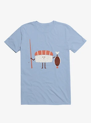 Sushi Catch Of The Day Light Blue T-Shirt