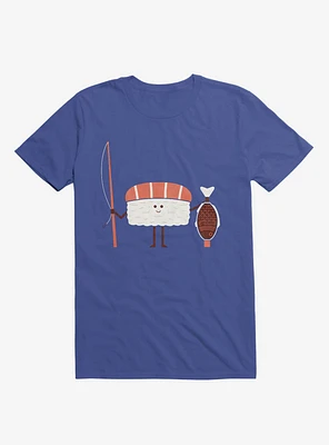 Sushi Catch Of The Day Royal Blue T-Shirt