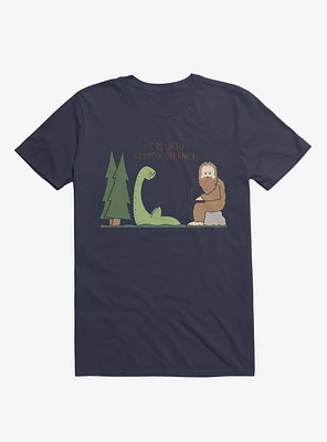 We're Into Cryptocurrency! Mythical Creatures Navy Blue T-Shirt
