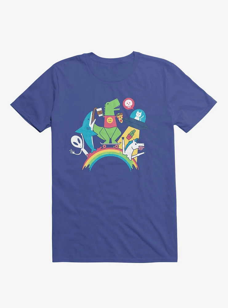 FTW Rainbow Party Royal Blue T-Shirt