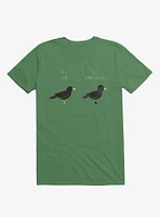 Know Your Birds A Crow Or Biker Bird Irish Green T-Shirt