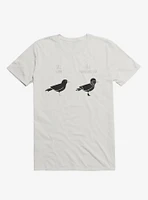 Know Your Birds A Crow Or Biker Bird White T-Shirt